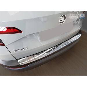 RVS Bumper beschermer passend voor Skoda Karoq 2017- 'Ribs' AV235188