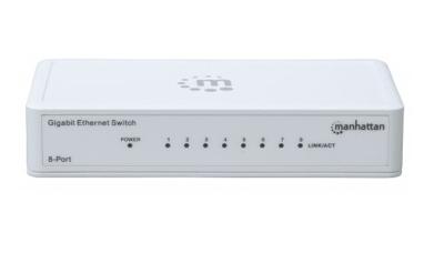 8-Port Gigabit Ethernet Switch, Desktop Size, Plastic, IEEE 802.3az (Energy Efficient Ethernet), Box - Switch - 8 x 101001000 - desktop 8-Port Gigabit Ethernet Switch, Desktop Size, Plastic, IEEE 802.3az (Energy Efficient Ethernet), Box - Switch - 8 x 101001000 - desktop