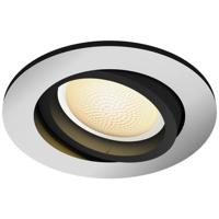 Philips Lighting Hue LED-inbouwlamp 871951433854800 Hue White Amb. Milliskin Einbauspot rund aluminium 350lm Erweiterung GU10 5 W - thumbnail