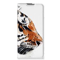 Bookcase OPPO Find X5 Pro Watercolor Tiger