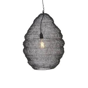 QAZQA Oosterse hanglamp zwart 45 cm - Nidum L