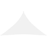 Zonnescherm driehoekig 3,5x3,5x4,9 m oxford stof wit