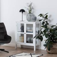 Bendt Vitrinekastje 'Yutte' 99,5 x 80cm, kleur wit