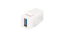 DIGITUS Keystone-koppelaar USB 3.0 - voor DN-93404 - zuiver wit (RAL 9003)