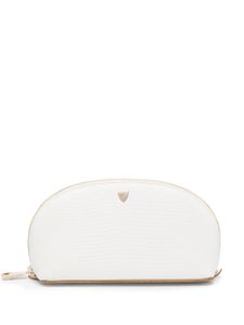 Aspinal Of London petite trousse de toilette en cuir - Blanc