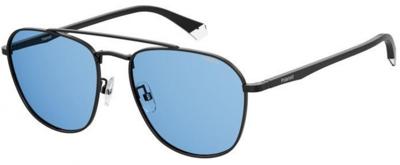 Polaroid zonnebril PLD 2106/G/S heren RVS 57 mm zwart/blauw Polaroid zonnebril PLD 2106/G/S heren RVS 57 mm zwart/blauw