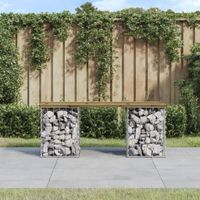 Tuinbank schanskorfontwerp 103x31x42 cm gempregneerd hout