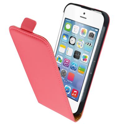 Mobiparts Premium Flip Case Apple iPhone 5, iPhone 5S, iPhone SE Peach Pink Mobiparts Premium Flip Case Apple iPhone 5, iPhone 5S, iPhone SE Peach Pink