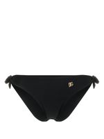 Dolce & Gabbana bas de bikini à plaque logo - Noir