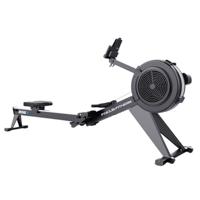 Focus Fitness - Row 6 roeitrainer, compatibel met smartphone/tablet-app, 10 weerstandsniveaus, met transportwieltjes, opklapbaar, roeiapparaat voor thuis