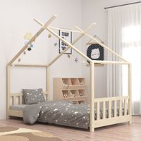 Kinderbedframe massief grenenhout 70x140 cm - thumbnail