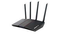 Asus AX1800 RT-AX55 Router WiFi 6, dual-band, ondersteuning MU-MIMO en OFDMA, AIProtection-beveiliging, Mirco-Tran-technologie en compatibel met AIMesh systemen