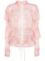 Philosophy Di Lorenzo Serafini chemise en soie à fleurs - Rose