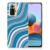 Xiaomi Redmi Note 10 Pro TPU bumper Waves Blue - thumbnail