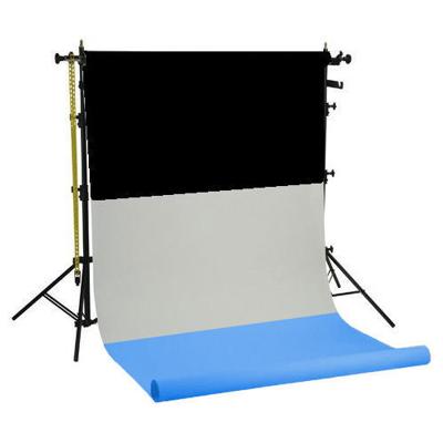 Falcon Eyes SPK-3 Ophangsysteem + rollen (Zwart/Wit/Blauw 1.38 x 11m)