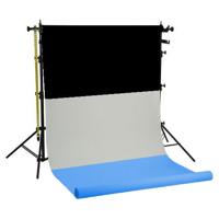 Falcon Eyes SPK-3 Ophangsysteem + rollen (Zwart/Wit/Blauw 1.38 x 11m)