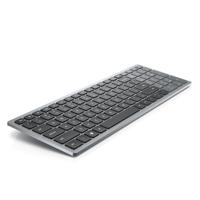 Dell KB740 Compact Draadloos Toetsenbord – Multi-Device, Bluetooth 5.0 & USB, Stille Toetsen, Programmeerbare Functies, Ergonomisch, Titaniumgrijs
