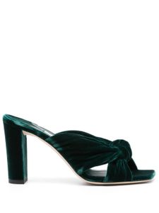 Jimmy Choo mules Avenue 85 mm en velours - Vert