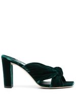 Jimmy Choo mules Avenue 85 mm en velours - Vert - thumbnail