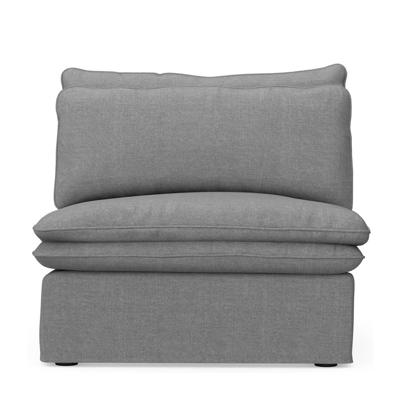 Rivièra Maison Modulaire Bank 'Continental' Center, Washed Cotton, kleur Grey