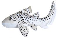 Wild Republic knuffel zebrahaai junior 30 cm pluche grijs/wit