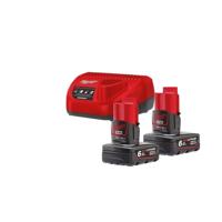 Milwaukee M12 NRG-602 Accu Starterset 12V 2x 6.0Ah - 4933451903