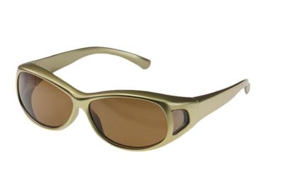 FitOfar overzetzonnebril goud dames met bruine lens Vz0007pr FitOfar overzetzonnebril goud dames met bruine lens Vz0007pr