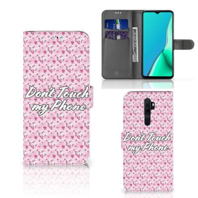 OPPO A9 (2020) | A5 (2020) Portemonnee Hoesje Flowers Pink DTMP