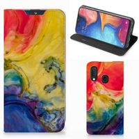 Bookcase Samsung Galaxy A20e Watercolor Dark