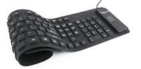 Gembird KB-109F-B toetsenbord USB + PS/2 QWERTY zwart - toetsenborden (bedraad, USB + PS/2, QWERTY, Zwart)