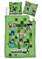 Minecraft Dekbedovertrek 140 x 200 cm - polyatoen - pre order