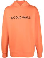 A-COLD-WALL* hoodie à logo imprimé - Orange - thumbnail