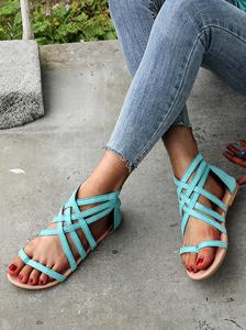 Vacation Summer Plain Slide Sandals