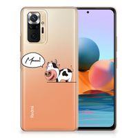 Xiaomi Redmi Note 10 Pro Telefoonhoesje met Naam Cow