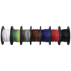 TRU COMPONENTS TC-12112368 Draad 1.0 mm² Zwart, Wit, Rood, Blauw, Bruin, Grijs, Geel-groen 1 set(s)