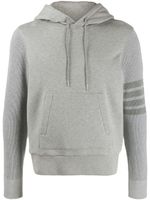 Thom Browne hoodie à 4 bandes signature - Gris - thumbnail