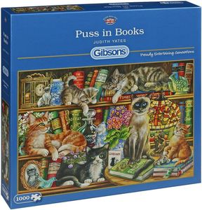 Puss in Books Puzzel 1000 Stukjes