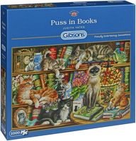 Puss in Books Puzzel 1000 Stukjes - thumbnail