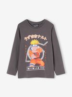 T-shirt met lange mouwen Naruto® Uzamaki jongens grijs - thumbnail