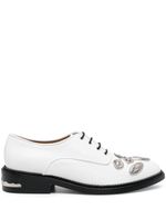 Toga Pulla chaussures oxford en cuir à ornements - Blanc