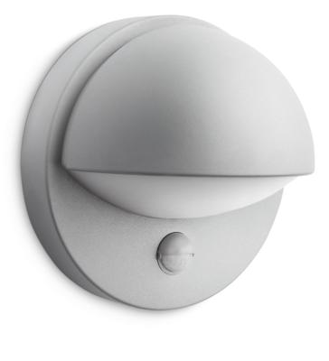 Philips Lighting June 162468716 Buitenlamp met bewegingsmelder (wand) Spaarlamp E27 12 W Grijs Philips Lighting June 162468716 Buitenlamp met bewegingsmelder (wand) Spaarlamp E27 12 W Grijs