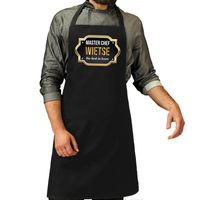 Master chef Wietse keukenschort/ barbecue schort zwart voor heren