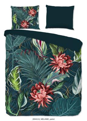 Good Morning dekbedovertrek Melanie Petrol