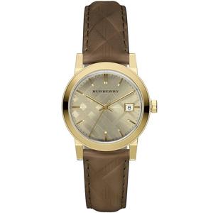 Horlogeband Burberry BU9153 Leder Bruin 18mm