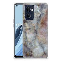 OPPO Reno 7 5G | Find X5 Lite TPU Siliconen Hoesje Marmer Grijs