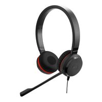 Jabra Evolve 30 II MS stereo On Ear headset Telefoon Kabel Stereo Zwart Noise Cancelling Microfoon uitschakelbaar (mute) - thumbnail