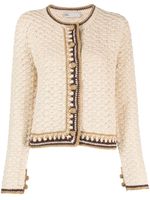 Tory Burch cardigan boutonné à col rond - Tons neutres