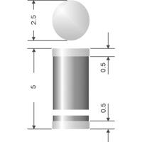 Diotec Si-gelijkrichter diode SM4007 DO-213AB 1000 V 1 A - thumbnail