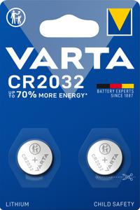 Varta knoopcel Lithium CR2032, blister van 2 stuks