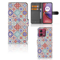 Motorola Moto G84 Bookcase Tiles Color